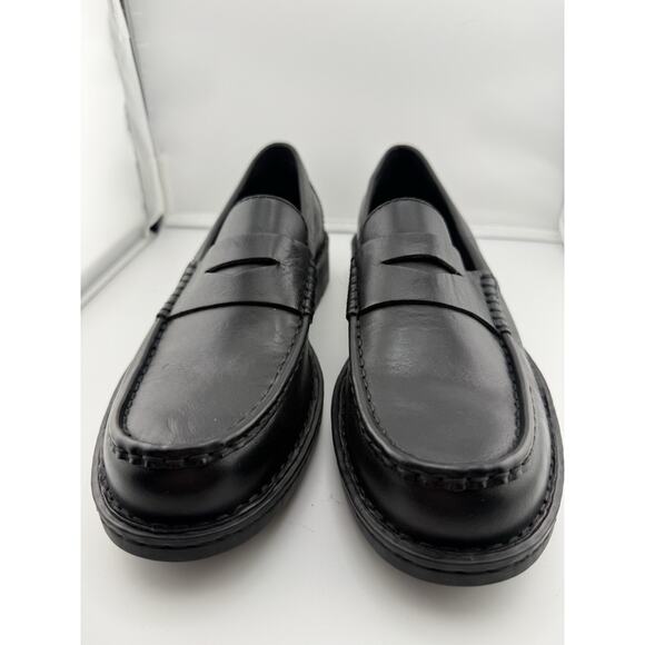 NWOB Born Langley BM0018703 Mens Black Leather Loafers & Slip Ons Penny 8.5 main image 6